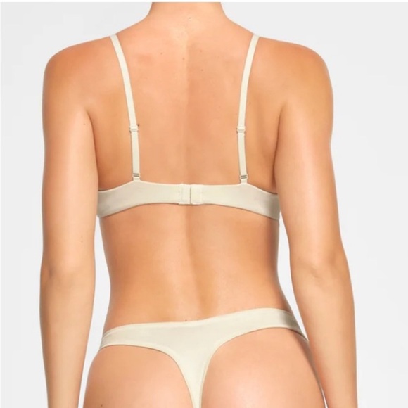Skims Cotton Jersey Tshirt Bra Underwire Bra 34C color Bone NWT - Picture 5 of 7